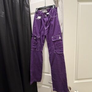 Purple Boyfriend Jeans